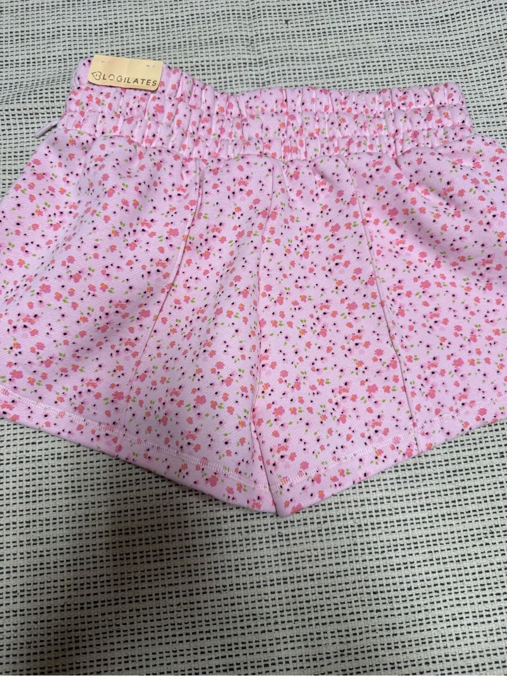 🎯50% OFF! Blogilates pink Floral Women's Drawstring Lounge Shorts